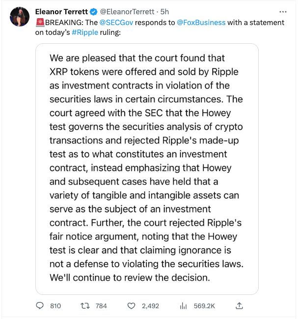 Judge rules on SEC vs Ripple (XRP) Court Case in Pivotal Moment for